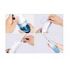 Ирригатор портативный для ухода за полостью рта Power Floss PR40V original Голубой Тернополь