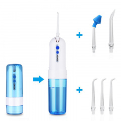 Ирригатор портативный для ухода за полостью рта Power Floss PR40V original Голубой Тернополь
