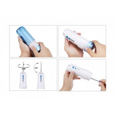 Ирригатор портативный для ухода за полостью рта Power Floss PR40V original Голубой Тернополь