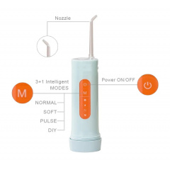 Ирригатор портативный для ухода за полостью рта Power Floss PR84V original Blue Lagoon Оріхів