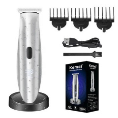 Машинка для стрижки волос Kemei KM-6038 аккумуляторная Silver (3_03523) Володарськ-Волинський