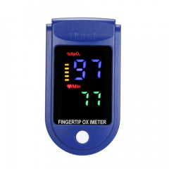 Пульсоксиметр электронный на палец Healer Oximeter 5309 LED пульсоксиметр+Батарейки+Черные спортивные часы Бровары
