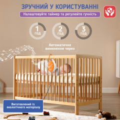 Генератор белого шума для ребенка Шайба A1 С мелодиями и проектором звездного неба Калуш