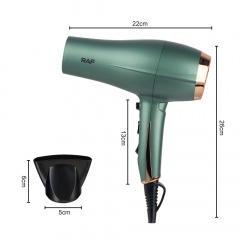 Фен для волос RAF R.409G с концентратором 2200W Green (3_03477) Березнегувате