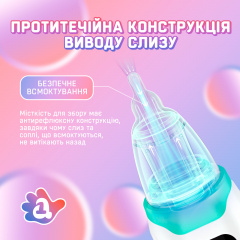 Аспиратор назальный (соплеотсос) для новорожденных и до 10 лет аккумулятор 3 режима 3 насадки (AN-01) Ворожба