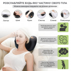 Массажная роликовая подушка SBTR инфракрасный массажер для спины, шеи и тела Южноукраїнськ