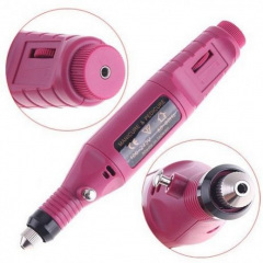 Компактный фрезер для маникюра и педикюра Variable Speed Rotary Low Noise Розовый Киев