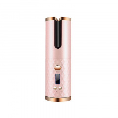 Беспроводная автоматическая плойка вращающаяся UKC Hair Curler с аккумулятором 5200мАч Розовый Ізмаїл