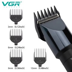 Машинка для стрижки волос VGR V-698 аккумуляторная 4 насадки 5W Black Новояворовск