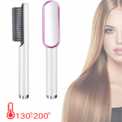 Электрическая расческа-выпрямитель для волос Hair Style UKC утюжок с турмалиновым покрытием 6 температурных режимов Белый Броди