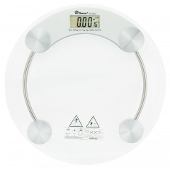Весы напольные стеклянные (круглые) Domotec MS-2003A на 180 кг с термометром (3_01284) Ворожба