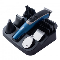 Машинка для стрижки волос VGR V-172 аккумуляторная Black-Blue (3_02957) Червоноград