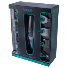 Машинка для стрижки волос VGR V-172 аккумуляторная Black-Blue (3_02957) Червоноград