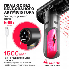 Портативный ручной массажер для тела массажный пистолет Brillix Миргород