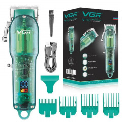 Машинка для стрижки волос VGR V-660 аккумуляторная 5W Green Энергодар