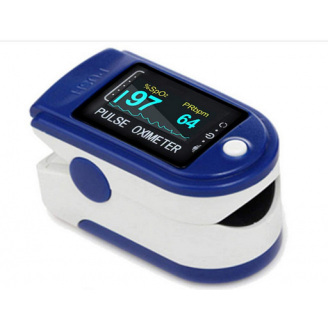 Пульсоксиметр Fingertip Pulse Oximeter 1 шт Синий (0224)