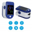 Пульсоксиметр электронный на палец Healer Oximeter 5309 LED пульсоксиметр+Батарейки+Черные спортивные часы Бровары