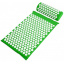 Коврик массажно-акупунктурный Life style Acupressure Mat and Pillow Set с подушкой 64 х 40 см Зелёный Львів