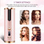 Беспроводная автоматическая плойка вращающаяся UKC Hair Curler с аккумулятором 5200мАч Розовый Ізмаїл