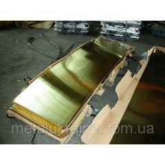 Лист латунный 1х600х1500 мм твердый Чернигов