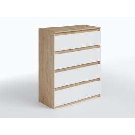 Комод для спальні Tobi Sho Brain Т-215 на 4 шухляди, 800х980х400 мм Сонома/Білий