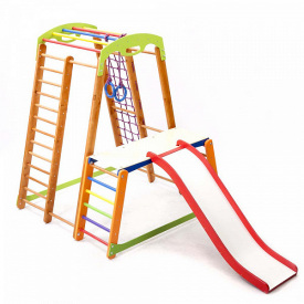 Дитячий спортивний куточок SportBaby Малюк-2 Plus 1-1 дерев'яний