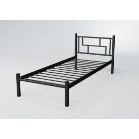 Односпальная кровать Амис-мини Тенеро 80х200 см металлическая черного цвета