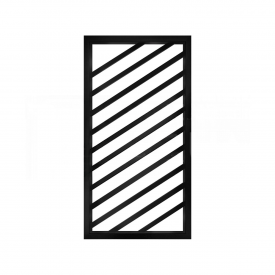 Полотенцесушитель универсальный Genesis Aqua Kropiva 1000х500 вертикальный, черный (83002)