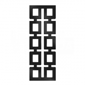 Полотенцесушитель универсальный Genesis Aqua Grazia 1700х600 вертикальный, черный (98002)