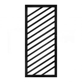 Полотенцесушитель универсальный Genesis Aqua Kropiva 1200х500 вертикальный, черный (83003)