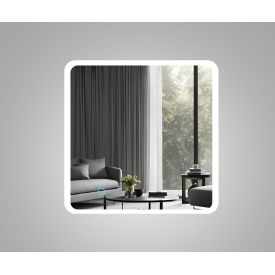 Зеркало с подсветкой квадратное Tobi Sho Антигуа для ванной комнаты, спальни, прихожей, 800х800 мм