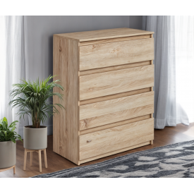 Комод для спальні Tobi Sho Brain Т-215 на 4 шухляди, 800х980х400 мм Сонома