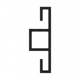 Полотенцесушитель универсальный Genesis Aqua Artan 1500х500 вертикальный, черный (101001)