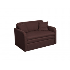 Диван малогабаритный Tobi Sho Юниор-1.1 раскладной мягкий велюр Magic Dark Brown, 1280х800х800 мм Черкассы
