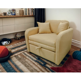 Розкладне крісло-диван Tobi Sho Юніор-0.8 м'яке з підлокітниками велюр Magic Bone, 980х800х800 мм