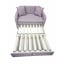 Диван малогабаритний Tobi Sho Юніор-1.1 розкладний м'який велюр Magic Dusty Violet, 1280х800х800 мм Косів