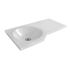 Раковина подвесная Excellent Be Spot CEEX.2301.600.WH 600x350 прямоугольная, белая глянцевая Энергодар