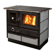 Печь MBS Super Thermo Magnum black stone 20 кВт левое подключение дымохода Гуляйполе