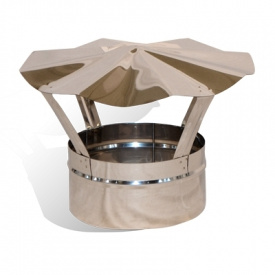 Грибок на димохід Versia-Lux Ø 120 мм нержавіюча сталь 0,5 мм одностінний елемент