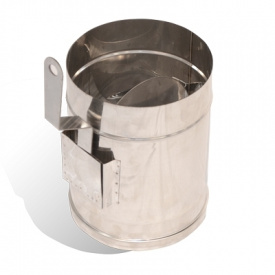 Регулятор тяги дымохода Versia-Lux Ø 160 мм нержавеющая сталь 1 мм одностенный элемент