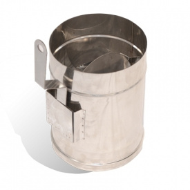 Регулятор тяги димохода Versia-Lux Ø 160 мм нержавіюча сталь 0,5 мм одностінний елемент