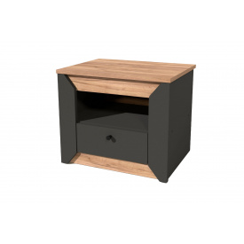 Тумба Натіво-4 (50х38х42 см, графіт + дуб крафт золотий)