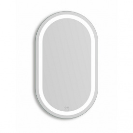 Зеркало для ванной комнаты VOLLE LUNA 800х600 овальное, с LED-подсветкой (1648.55146800)