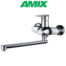 Смеситель для ванны AMIX Oscar-006 EURO Chrome (без шланга и лейки), Хром