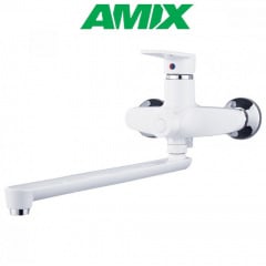 Смеситель для ванны AMIX Oscar-006 EURO White (без шланга и лейки) , Белый Ужгород