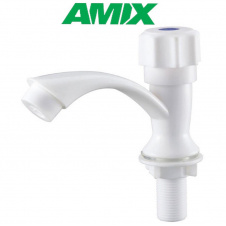 AMIX Mono-001-B White, кран для холодной воды, Белый