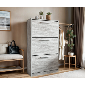 Тумба для обуви Tobi Sho Astrid ST-0021 в прихожую, 590х1200х280 мм Бетон