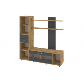 Набір у вітальню Laminox (160х40х167 см, антрацит + тахо)