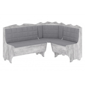 Кухонний куточок SupperSpace-1 (шкірзам, сірий + бетон, 160х120 см)