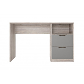 Стіл комп'ютерний CloudCrest-3 (Дуб Сонома + Сірий Степовий, 123х55х75 см)